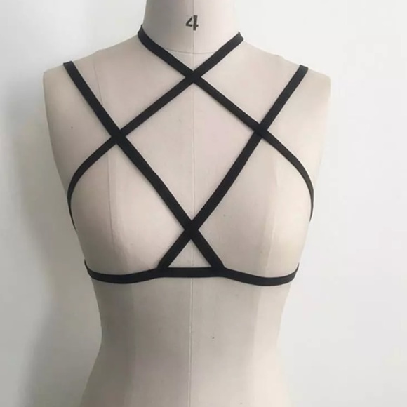 💖💕SEXY BLACK BRA HARNESS 💖💕 - Picture 5 of 6